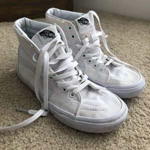 White High Top Vans